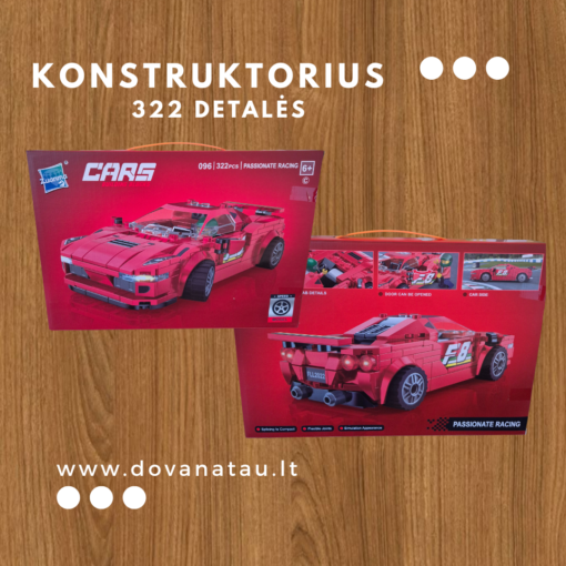 konstruktorius - 322 detalių.