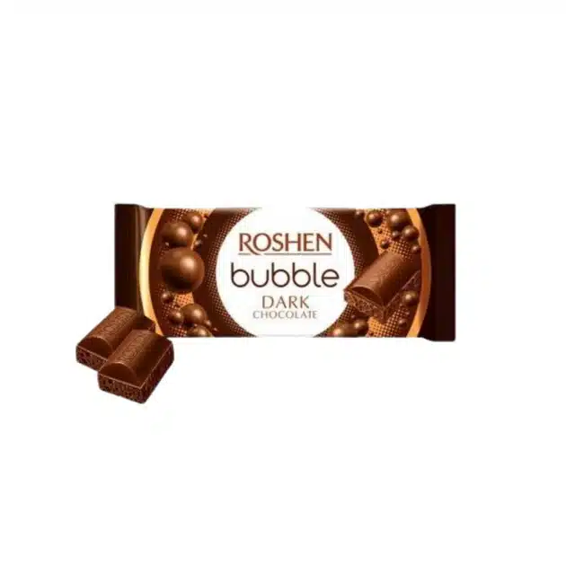 Roshen Aerated juodasis šokoladas 80 g pakuotė