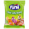 FINI Sour Jelly Beans – vaisių skonio rūgščios želė pupelės iš Ispanijos, 90 g maišelis