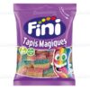 FINI Magic Carpets vaisių juostos – spalvingi ir saldžiarūgštės guminukai iš Ispanijos. Puikus pasirinkimas saldumynų mėgėjams!
