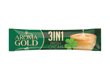 Aroma Gold 3in1 airiško kremo skonio kavos gėrimas 17 g – tirpi kava su pieno ir kremo skoniu
