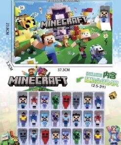 Minecraft advento kalendorius su 24 paslėptais siurprizais – Kalėdų dovana vaikams ir žaidimų mėgėjams