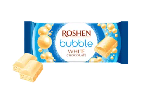 Roshen Aerated baltasis šokoladas 80 g pakuotė