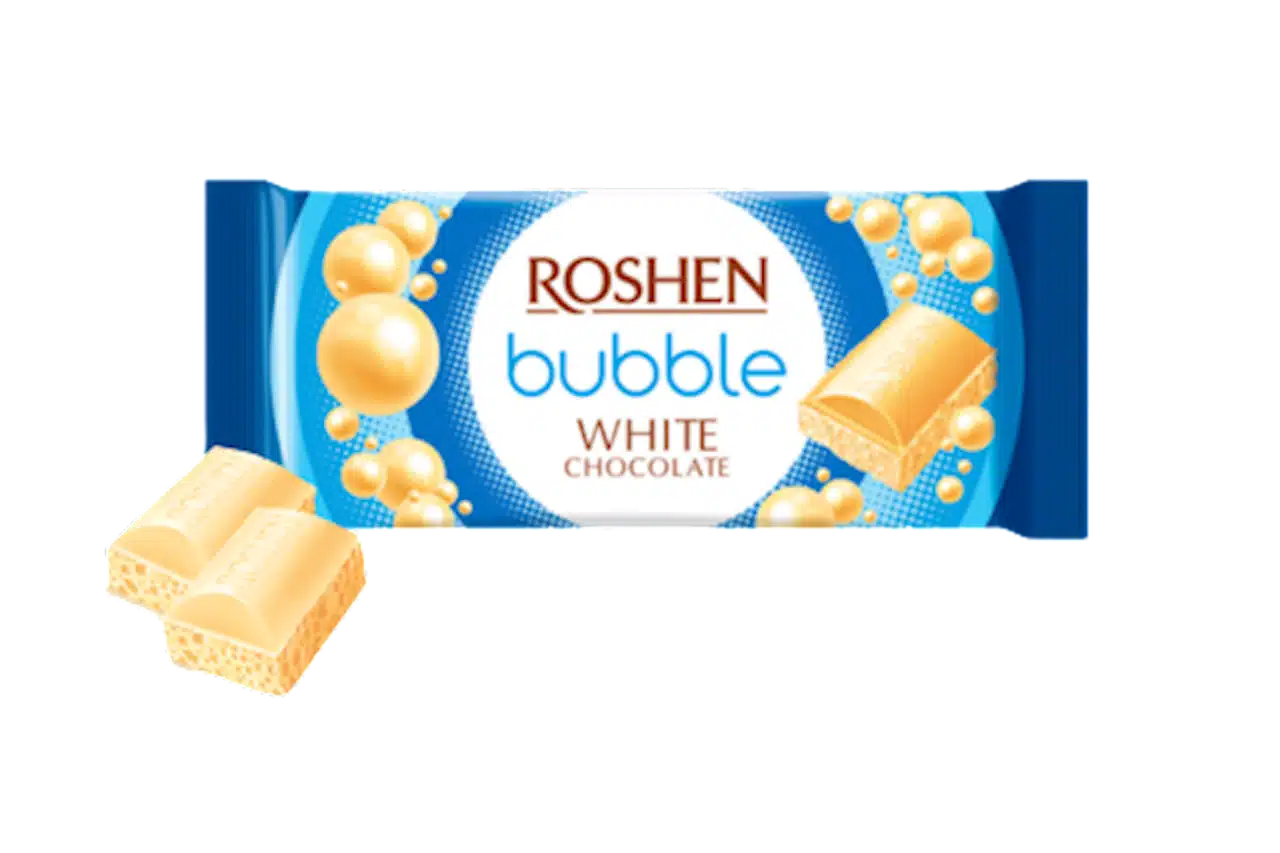 Roshen Aerated baltasis šokoladas 80 g pakuotė
