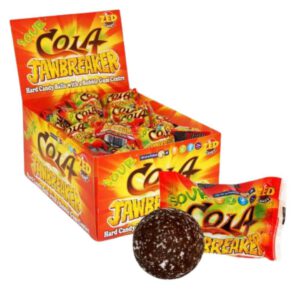 Saldainis su kramtomąja guma ZED Candy Jawbreaker (Sour Cola), 13 g