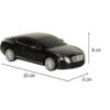 Juodas Rastar Bentley Continental GT 1:24 mastelio RC automobilis