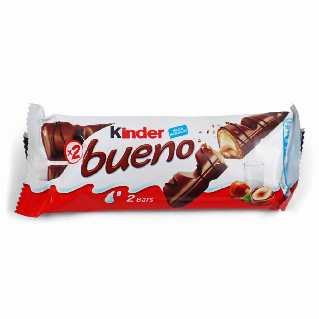 Vaflinis batonėlis KINDER BUENO su šokoladu, 43 g