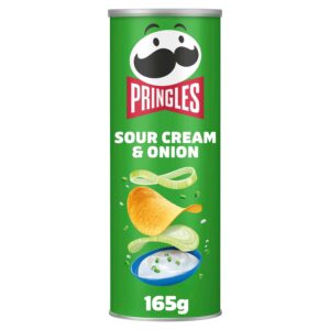 Pringles grietinės ir svogūnų skonio traškučiai 165 g