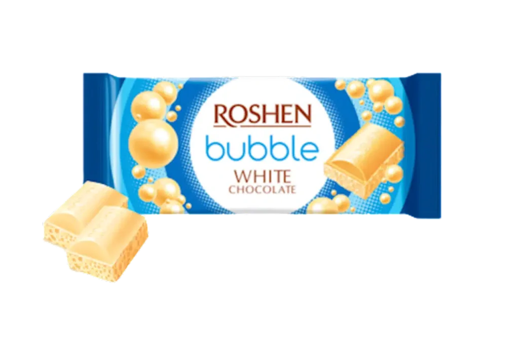 Baltasis akytasis šokoladas ROSHEN AERATED, 80 g