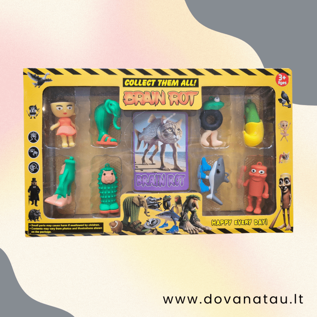 Brain rot raktų pakabukai