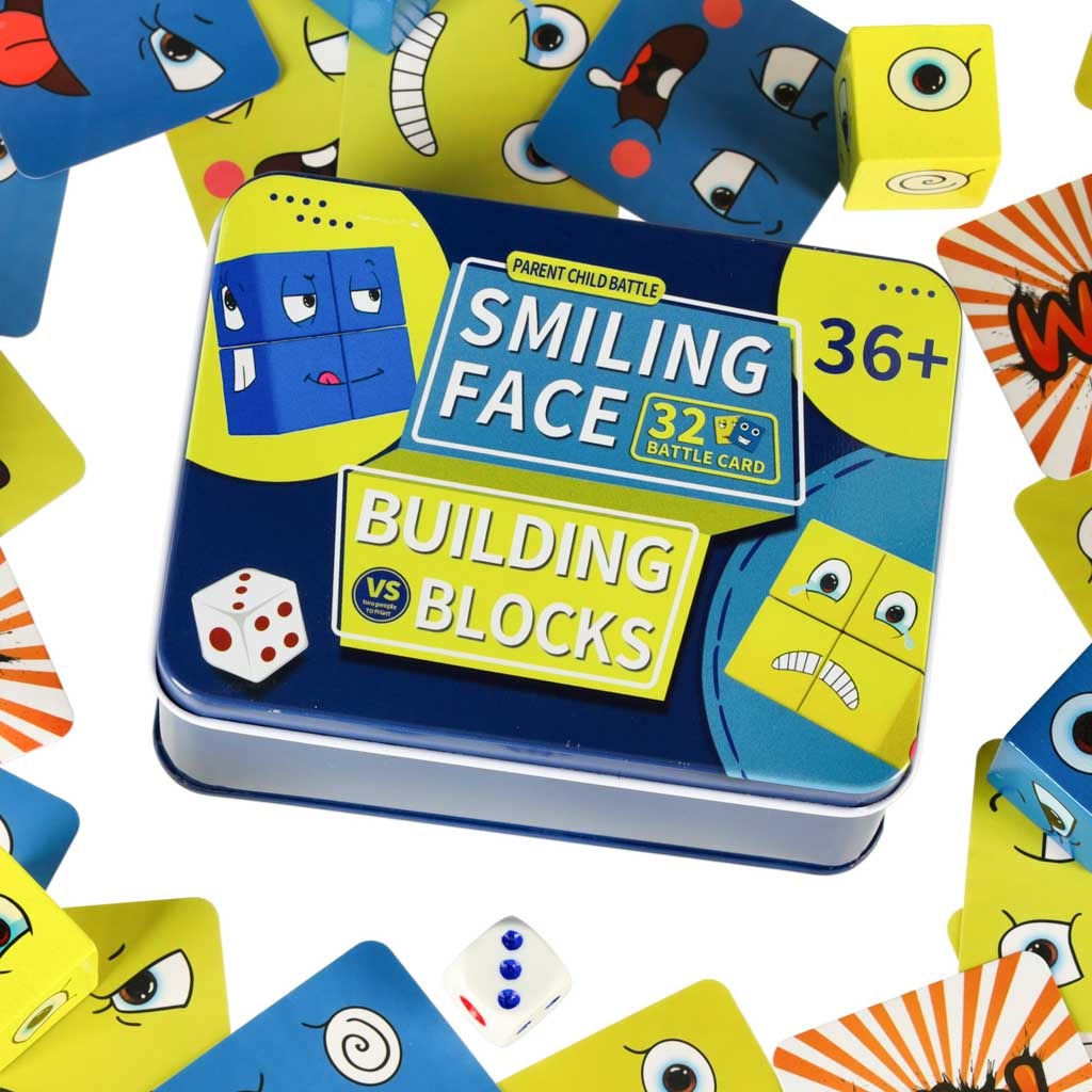 Kūrybinis galvosūkis vaikams – veidų dėliojimo kaladėlės