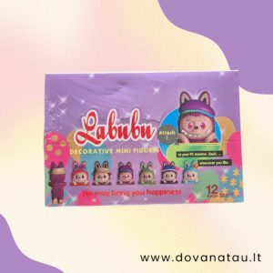 Labubu stiliaus figūrėlė telefonui arba kompiuteriui