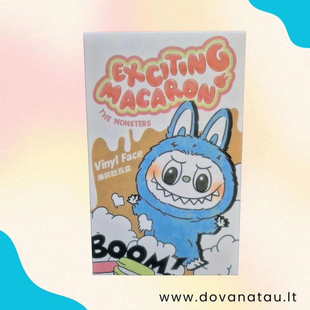 Kolekcinis Labubu žaislas – Exciting Macaroon dizainas