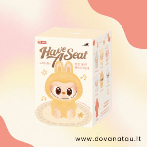 Labubu stiliaus pliušiniai pakabukai „Have a Seat"