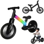 Trike Fix Glow LED balansinis dviratis juodas