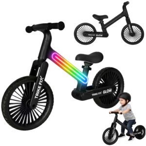 Trike Fix Glow LED balansinis dviratis juodas
