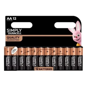 Duracell šarminiai elementai AA 12vnt