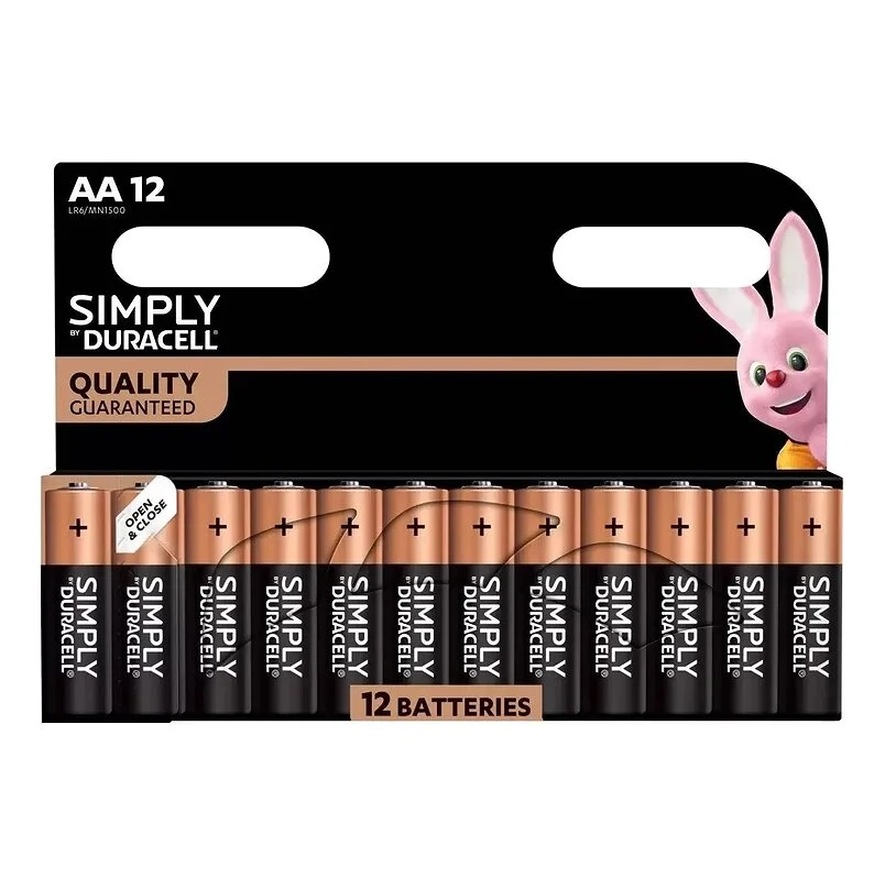 Duracell šarminiai elementai AA 12vnt