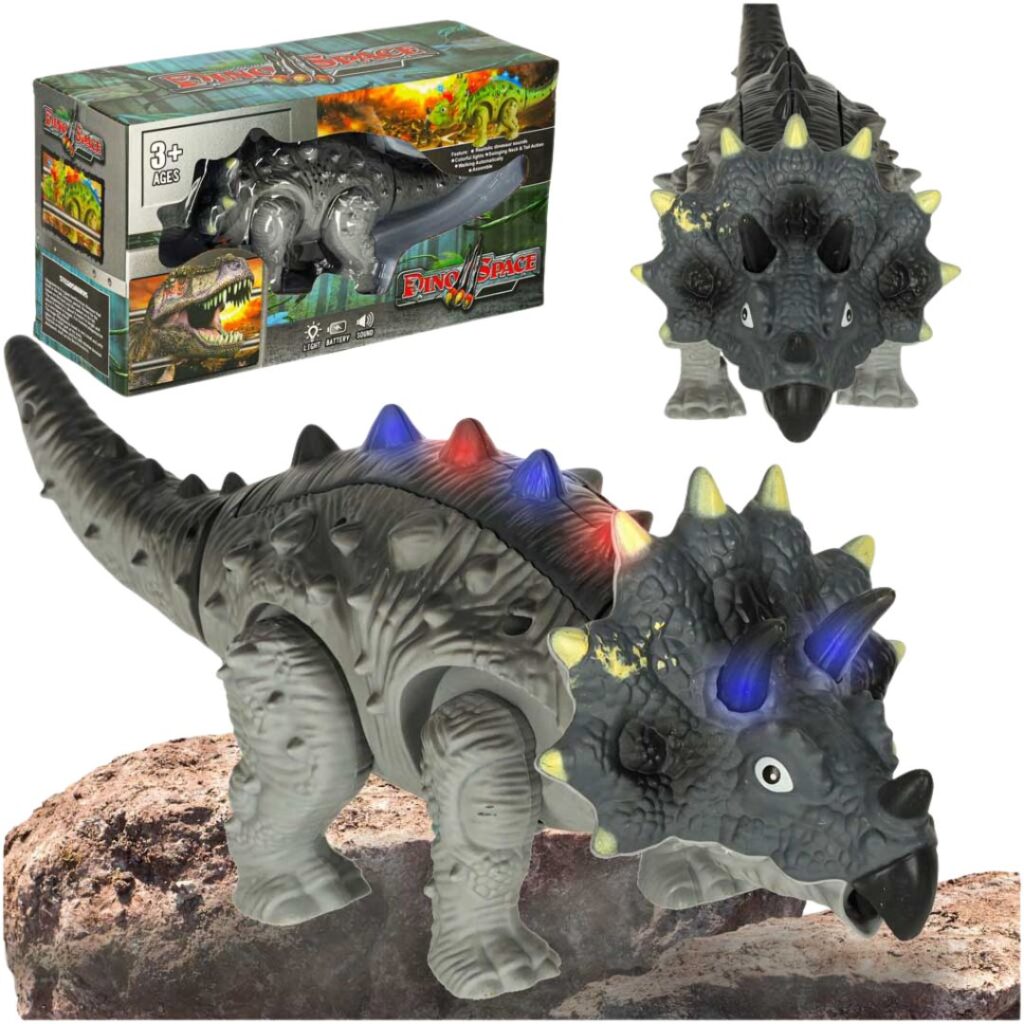 Žaislinis gyvūnas dinozauras Dino Space Triceratops, 28 cm