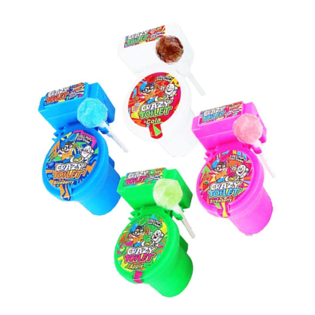 Čiulpinukas Crazy Toilet 11 g – smagus vaikiškas saldainis