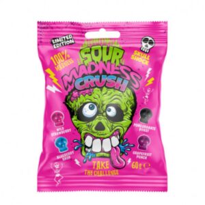 Rūgštūs kietieji saldainiai Sour Madness Crush 60 g