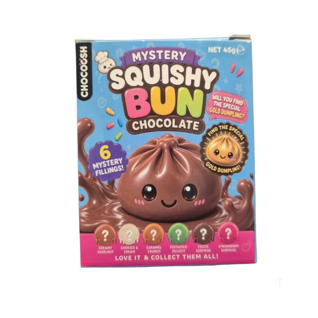 Pieninis šokoladas CHOCOOCH Mystery Squishy Bun, 45 g