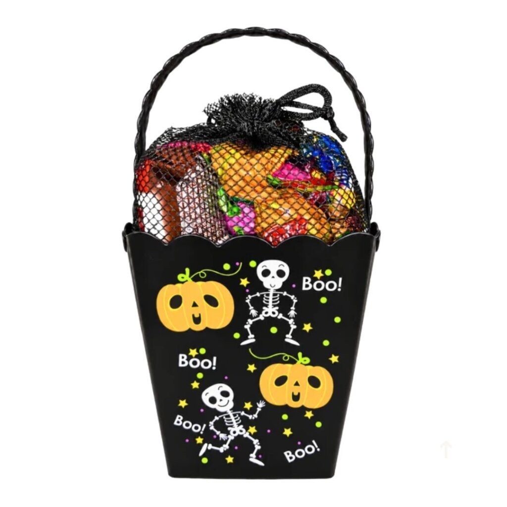 Helovyno kibirėlis su saldainiais „Boo!“, juodas, 305 g